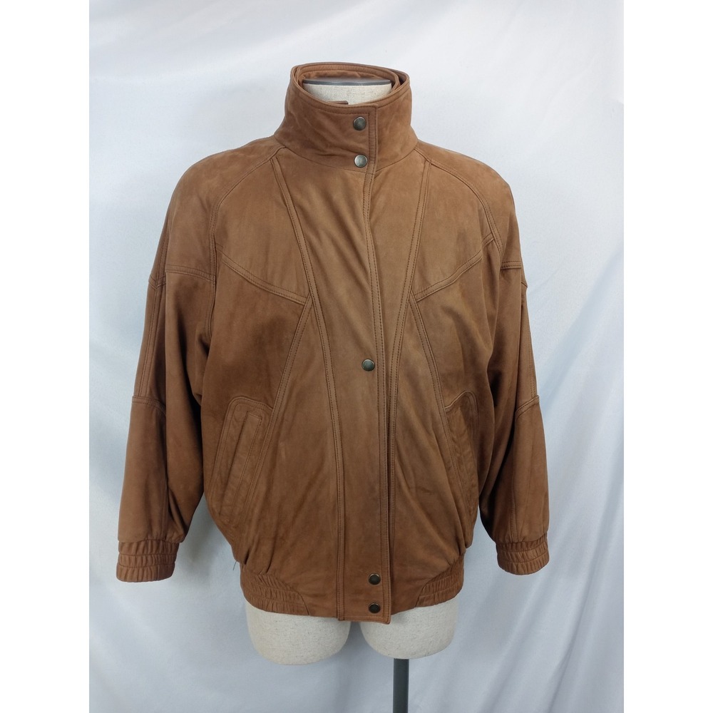 Adventure Bound Jacket Large Brown Leather Bomber Thinsulate Vintage Wilsons 90s